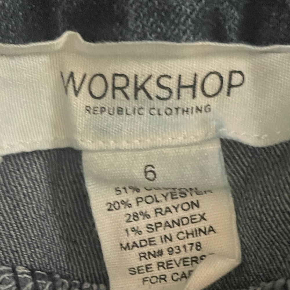 WORKSHOP REPUBLIC CLOTHING BOHO  Modern Fit Embroidered Denim Jeans SZ 6 - Picture 5 of 5